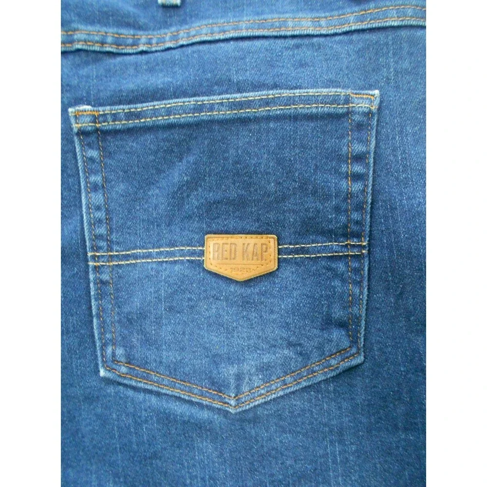 Red Kap Jeans  Men's Size 44x30 (Actual 40x29) Blue Denim Workwear Straight Leg